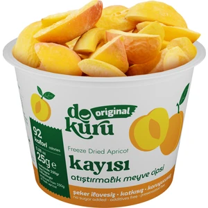 Original Kayısı Atıştırmalık Meyve Cipsi - Dondurularak Kurutulmuş Kayısı - Freeze Dried Kayısı