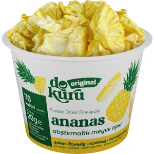 Original Ananas Atıştırmalık Meyve Cipsi - Dondurularak Kurutulmuş Ananas - Freeze Dried Ananas