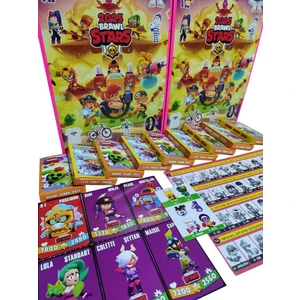 Emrah Gültekin Brawl Stars 2025 Yeni Seri Kart (20 Minik Kutu 120 Adet Kart 120 Adet Sticker 3 Adet Büyük Albüm)