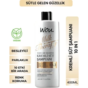 World Of Unique Milk Therapy Şampuan 400 Ml- Süt Proteinli, Kremli, Besleyici 10 Etki Bir Arada Şampuan