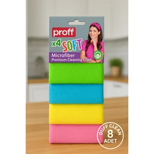 Duff Clean 8 ADET Mikrofiber Bez Mikro Fiber Temizlik Bezi 25 x 35 cm