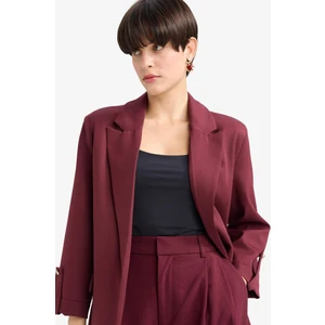 Oversize Geniş Kalıp Ceket Yaka Basic Blazer Ceket C3215AX25AU