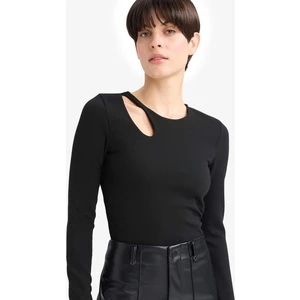 Slim Fit Basic Simli Kumaş Tişört D5114AX25AU
