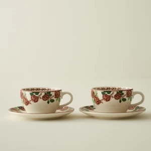 Bella Maison Rose 2'li Porselen Çay Fincanı Seti (270 Cc)