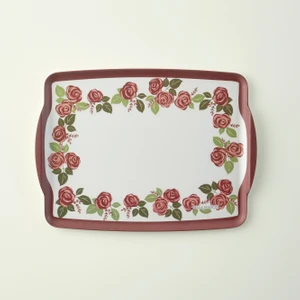 Bella Maison Rose Melamin Tepsi Gülkurusu (42X31 Cm)