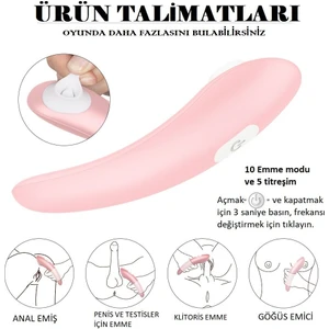 Screaming Pro 10 Modlu Emiş Yapabilen Klitoris Uyarıcı Titreşimli Şarjlı Vibratör+Jel