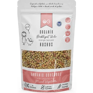 OG natural Organik Karışık Sebzeli Bakliyat Unlu Bebek Kuskus  250 Gr +8 Ay