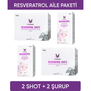 Resveratrol Aile Paketi (2 Shot + 2 Şurup)