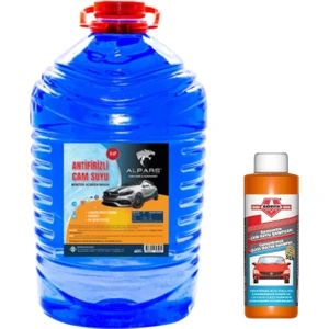 Oto Cam Suyu 5 Lt Antifrizli Cam Suyu -25 Derece. Kireç ve Korozyonu.  Kokulu Cam Suyu Şampuanı Hediyeli