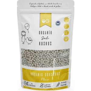 OG Natural Organik Sade Bebek Kuskusu 250 g – 6-9 Ay Bebekler için Tahıllı, Besleyici Karbonhidrat ve Protein Kaynağı