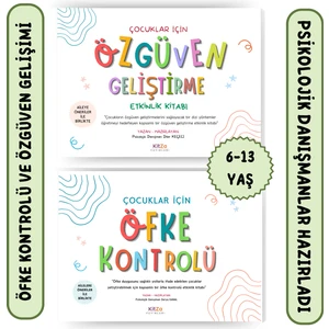 Kitza Yayınları İki Kitaplı Set-Çocuklar Için Öfke Kontrolü Etkinlik Kitabı ve Çocuklar Için Özgüven Geliştirme Etkinlik Kitabı Birarada