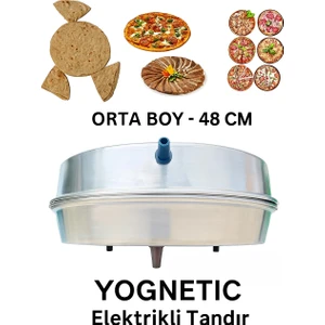 Elektrikli Tandır | Ekmek Yapma Makinesi | Statik Boyalı Çok Amaçlı Pişirici - 48 CM