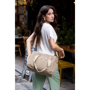 Sn 3026  Suya Dayanıklı Çok Bölmeli Krinkıl Çanta Kol Çantası Omuz