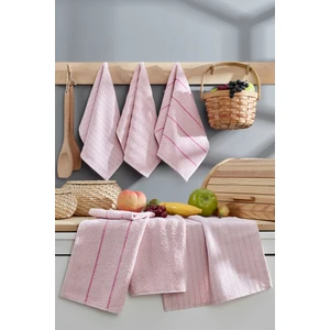 Alvero Veluna 6’lı Mutfak Havlusu Seti – 30x50 cm | Pamuklu, Emici, Yumuşak