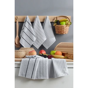 Alvero Veluna 6’lı Mutfak Havlusu Seti – 30x50 cm | Pamuklu, Emici, Yumuşak