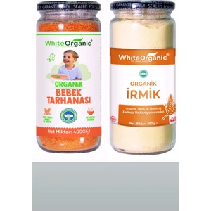 Organik Bebek Tarhanası+Organik Bebek irmiği 2'Li +6 Ay