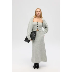 Vintera Gri Üçlü Triko Takım