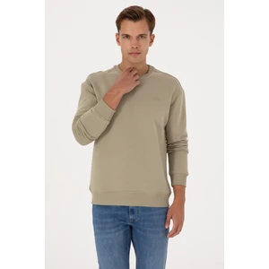 U.s. Polo Assn. Erkek Açık Haki Sweatshirt 50313757-VR183