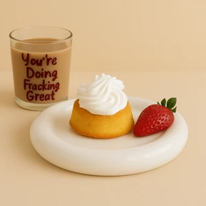 Seramik Küçük Boy Parlak Beyaz Donut Tatlı Tatlı Meze Sunum Tabağı