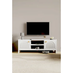 Molde Bohem Tv Sehpası Mdf Membran Kapaklı Raflı Tv Ünitesi Televizyon Sehpası