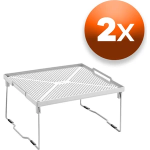 2’li Metal Ayaklı Tek Katlı Raf Düzenleyici – 28X30 Cm, Dayanıklı, Pratik Dolap Içi Raf Organizer