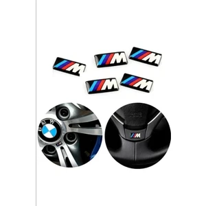 Bmw M Logo Jant Direksiyon Sticker (5 Adet)