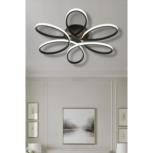 Saira Black (60CM) Tek Renk Modern Plafonyer LED Avize