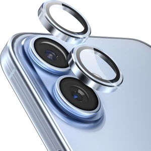 iPhone 17 Kılıf Aparatlı Kamera Koruma Renkli Lens Koruyucu Temperli Cam Koruma
