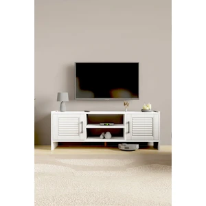 Molde Retro Tv Sehpası Mdf Membran Kapaklı Raflı Tv Ünitesi Televizyon Sehpası