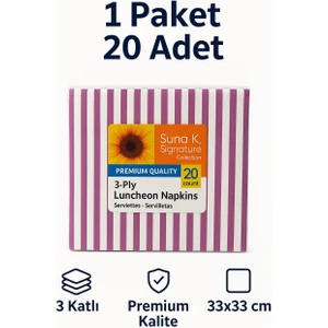 Suna K Signature Collection – Premium  Desenli Peçete