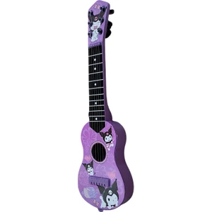 Brother Toys Mor Oyuncak 6 Telli Kuromi Desenli Ispanyol Gitar 50 Cm. Okul Gösteri Gitarı
