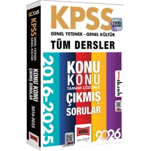 Parlayan Projeler Yargı 2026 KPSS GK-GY Tüm Dersler Tamamı Çözümlü 9 Yıl Çıkmış Sor