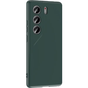 Tecno Camon 40 Uyumlu Kılıf Mara Lansman Soft Silikon Içi Kadife Koyu Yeşil