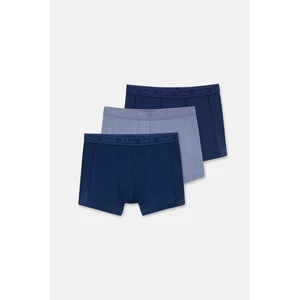Lacivert-Mavi Düz Micro Modal Boxer