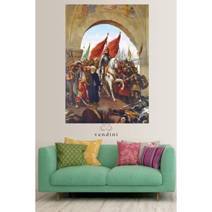 Fatih'sultan Mehmet'in Istanbul'a Girişi Duvar Örtüsü Duvar Halısı Wall Tapestry