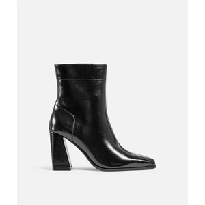 Blok Topuklu Deri Görünümlü Bot IW6250034016001