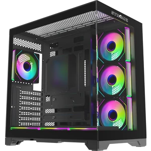 Dragon 7x 120 mm Argb Kumandalı Atx Akvaryum Siyah Gaming Bilgisayar Kasası (Powersız)