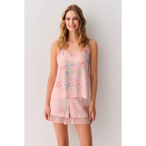 Flower Atlet Şort Pijama Takımı