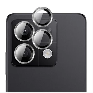 Redmi 15C Kılıf Aparatlı Kamera Koruma Renkli Lens Koruyucu Temperli Cam Koruma