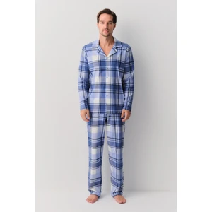 Sam Erkek Gömlek Yaka Pijama Takımı
