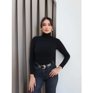 Balıkçı Yaka Düz Kazak