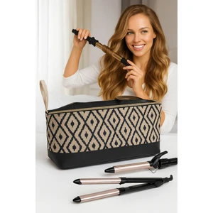 Saç Düzleştirici Maşa Çantası Makyaj Kozmetik Seyahat Büyük Makyaj Çantası