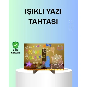 Yaratıcı Çizim ve Mesajlar Için LED Işıklı Renkli Tahta