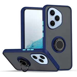 Honor 400 Pro Uyumlu Kılıf Montreal Yüzüklü Mıknatıslı Silikon Lacivert