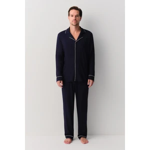 Mr. Men Erkek Gömlek Yaka Pijama Takımı