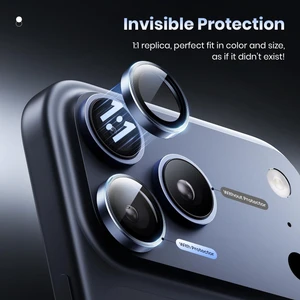 iPhone 17 Pro / 17 Pro max Kılıf Aparatlı Kamera Koruma Renkli Lens Koruyucu Temperli Cam Koruma