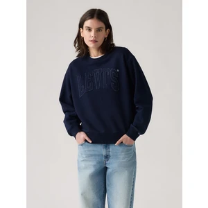 Kadın Lacivert Bisiklet Yaka Sweatshirt A7288-0086