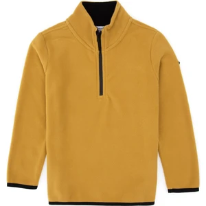 U.S. Polo Assn. Erkek Çocuk Hardal Fermuarlı Yaka Sweatshirt 50313841-VR151