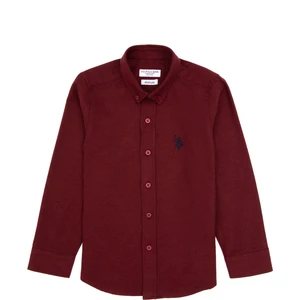 U.s. Polo Assn. Erkek Çocuk Bordo Gömlek Basic 50316769-VR014