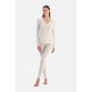 Ekru 5157KC Modal Kaşmir Tayt